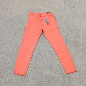 Tractr Orange Skinny Jeans Vibrant Style